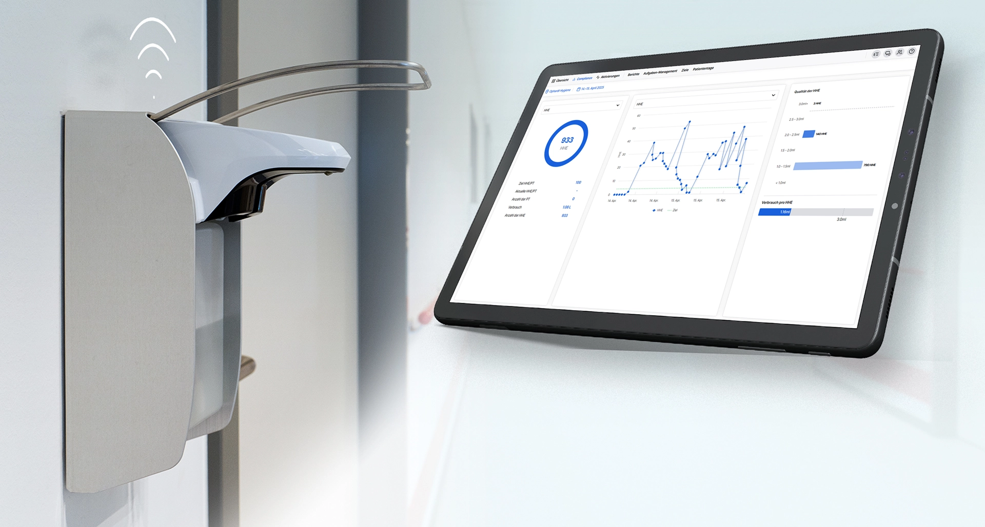 Smart dispenser and dashboard UI