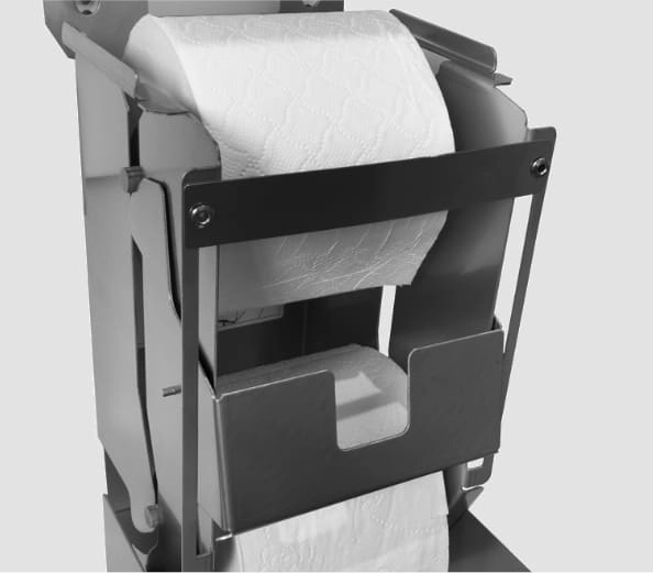 Two Roll Santral Plus Toilet Paper Dispenser